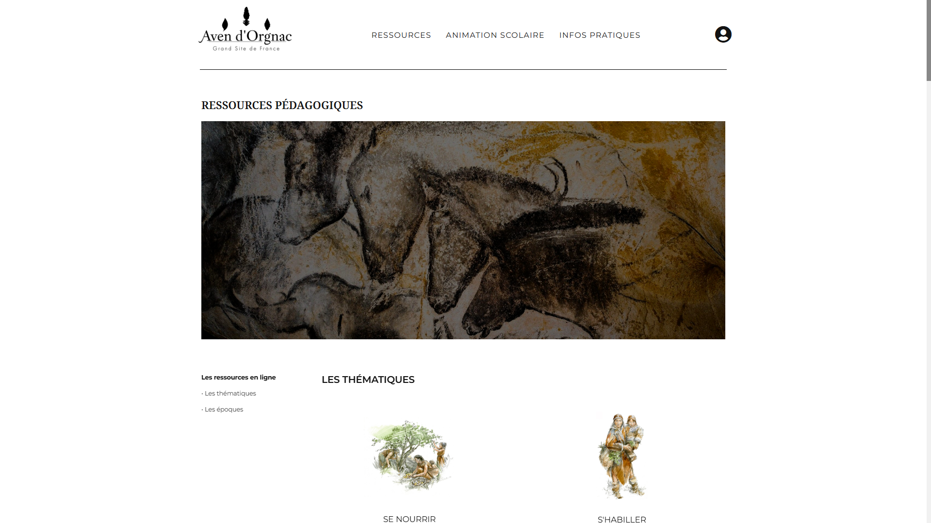 Aperçu du projet Aven d'Orgnac Pédagogie
